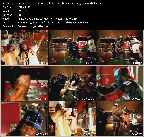 Ying Yang Twins Feat. Lil' Jon And The East Side Boyz video ”Salt Shaker” from dvd ”Top Hits USA Video VH-16 March 2004”