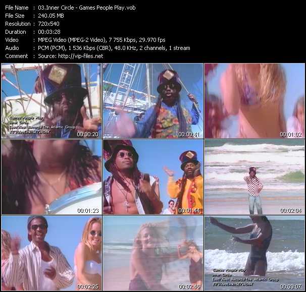 Inner Circle video ”Games People Play” from dvd ”ETV ET-VideoLink Nite Life 209 October 1994”