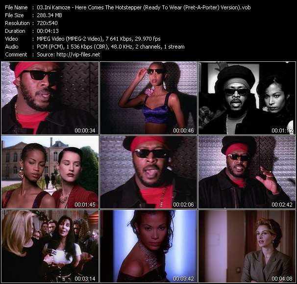 Ini Kamoze video ”Here Comes The Hotstepper (Ready To Wear (Pret-A-Porter) Version)” from dvd ”Rock America Dance January 1995”