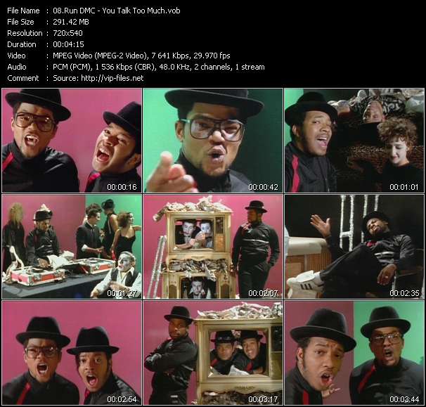 Run DMC video ”You Talk Too Much” from dvd ”Rock America Dance June 1985”