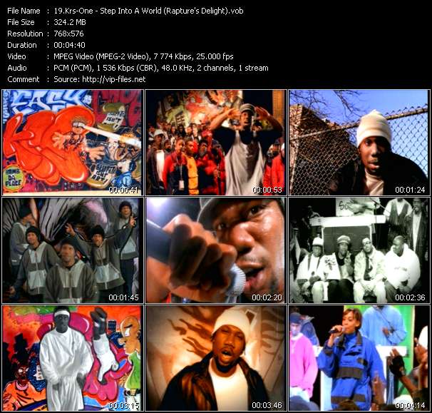 Krs-One video ”Step Into A World (Rapture's Delight)” from dvd ”MixMash Urban May 2006”