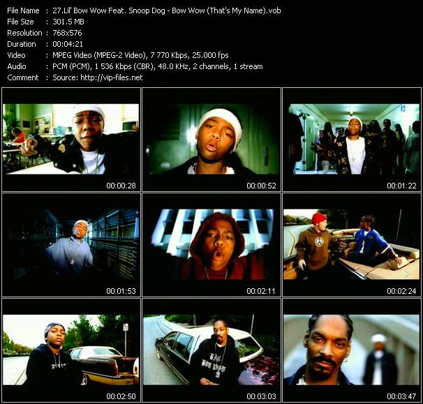 Lil' Bow Wow Feat. Snoop Dog video ”Bow Wow (That's My Name)” from dvd ”MixMash Urban May 2006”