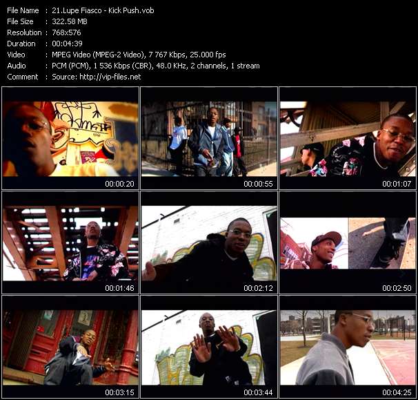 Lupe Fiasco video ”Kick Push” from dvd ”MixMash Urban July 2006”