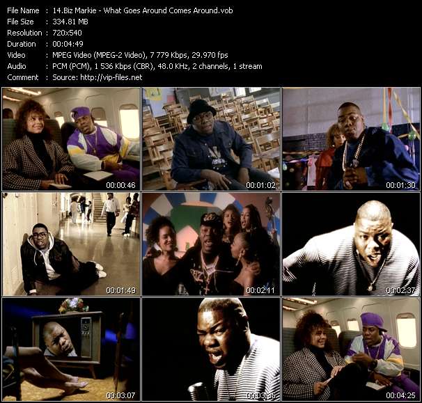 Biz Markie video ”What Goes Around Comes Around” from dvd ”Rock America Urban July 1991”