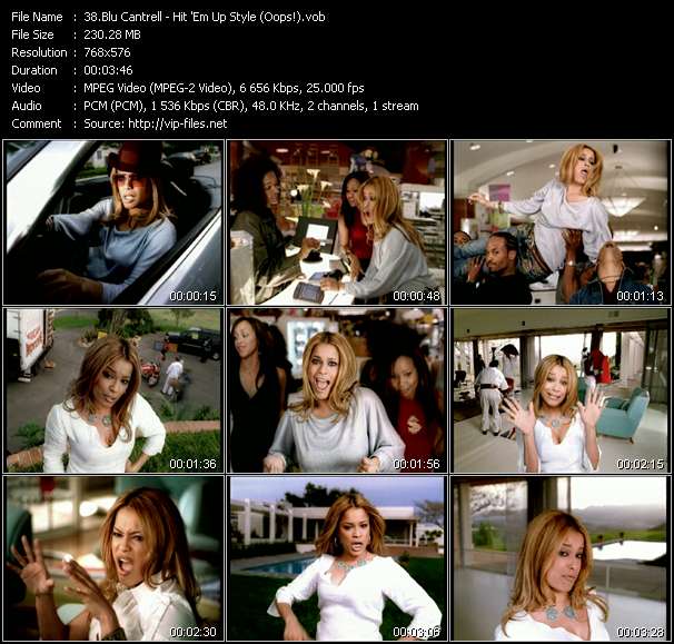 Blu Cantrell video ”Hit 'Em Up Style (Oops!)” from dvd ”UK Chart Video June 2002”