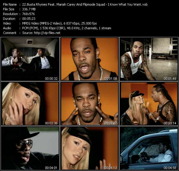 Busta Rhymes Feat. Mariah Carey And Flipmode Squad video ”I Know What You Want” from dvd ”UK Chart Video June 2003”
