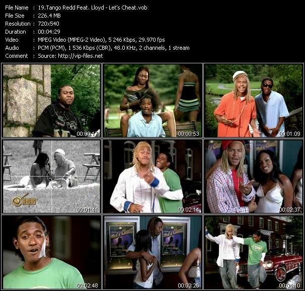 Tango Redd Feat. Lloyd video ”Let's Cheat” from dvd ”Urban Video January 2006”