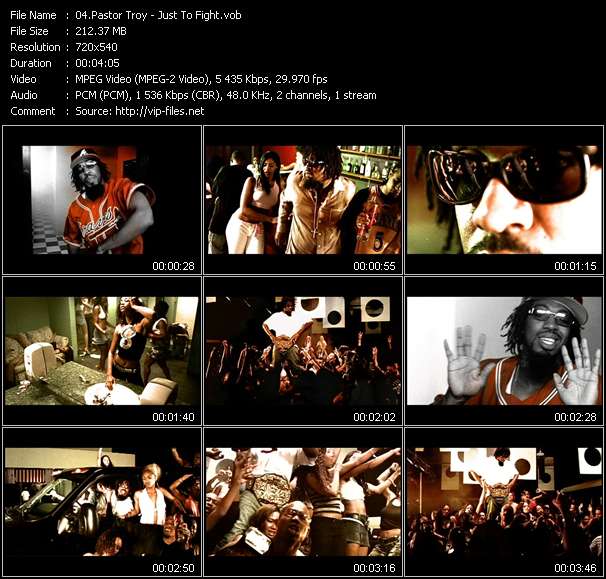 Pastor Troy video ”Just To Fight” from dvd ”Urban Video October 2005”