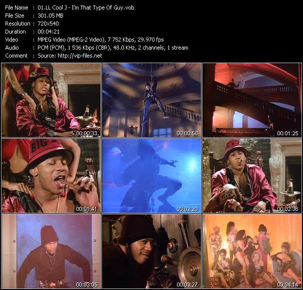 LL Cool J video ”I'm That Type Of Guy” from dvd ”Rock America Urban July 1989”