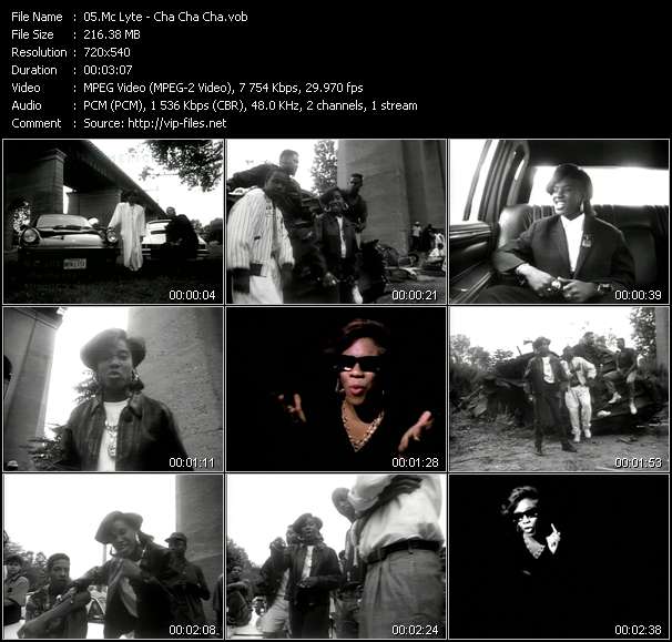 Mc Lyte video ”Cha Cha Cha” from dvd ”Rock America Urban November 1989”