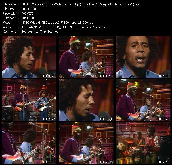 Download Urban Style Music Video: Bob Marley And The Wailers - Stir It Up (From "The Old Grey Whistle Test", 1973) 