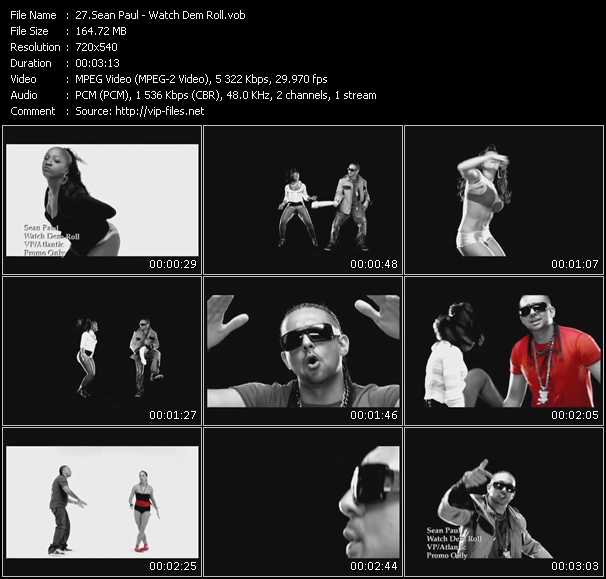 Sean Paul video ”Watch Dem Roll” from dvd ”Urban Video February 2008”