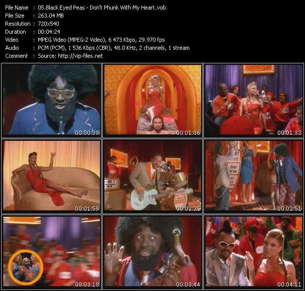 Black Eyed Peas video ”Don't Phunk With My Heart” from dvd ”Urban Video July 2005”