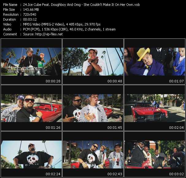 Ice Cube Feat. Doughboy And Omg video ”She Couldn't Make It On Her Own” from dvd ”Screenplay VJ-Pro Urban Vision December 2010”
