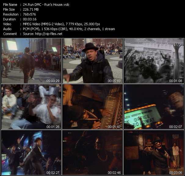 Run DMC video ”Run's House” from dvd ”MixMash Urban Classics Vol.8”