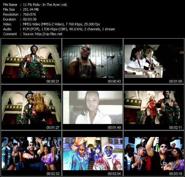 Flo Rida video ”In The Ayer” from dvd ”MixMash Pop September 2008”