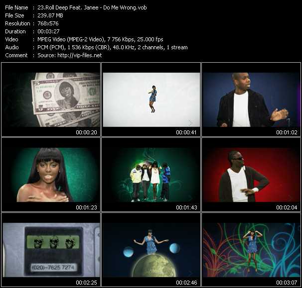 Roll Deep Feat. Janee video ”Do Me Wrong” from dvd ”MixMash Pop October 2008”