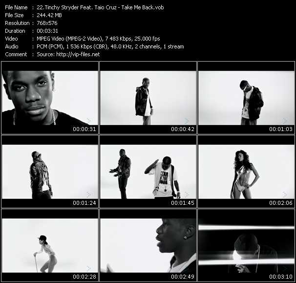 Tinchy Stryder Feat. Taio Cruz video ”Take Me Back” from dvd ”MixMash Urban January 2009”