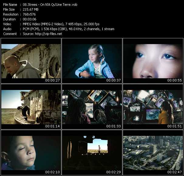 Strees video ”On N'A Qu'Une Terre” from dvd ”MixMash Urban February 2009”