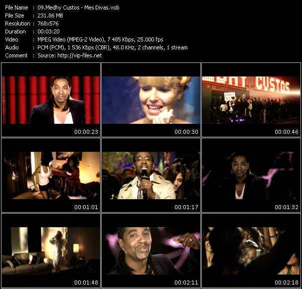 Medhy Custos video ”Mes Divas” from dvd ”MixMash Urban February 2009”