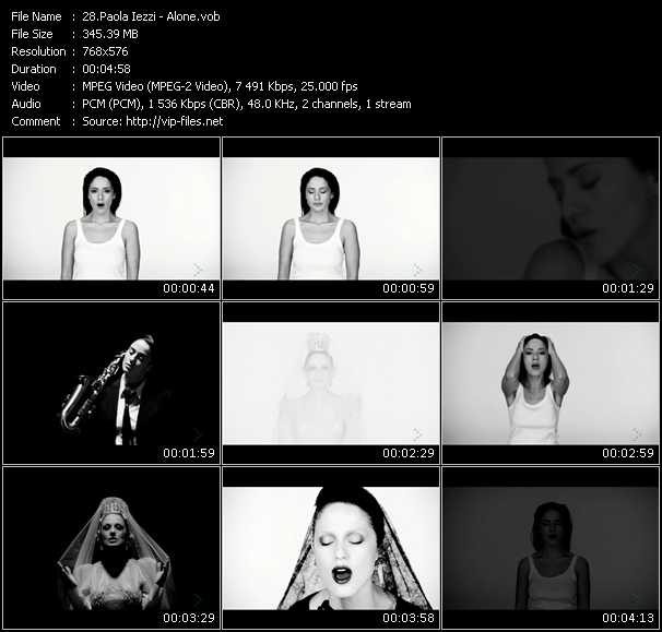 Paola Iezzi video ”Alone” from dvd ”MixMash Urban February 2009”