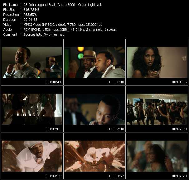 John Legend Feat. Andre 3000 video ”Green Light” from dvd ”MixMash Urban October 2008”
