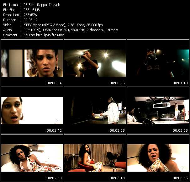 Snc video ”Rappel-Toi” from dvd ”MixMash Urban October 2008”