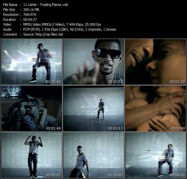 Usher video ”Trading Places” from dvd ”MixMash Urban November 2008”