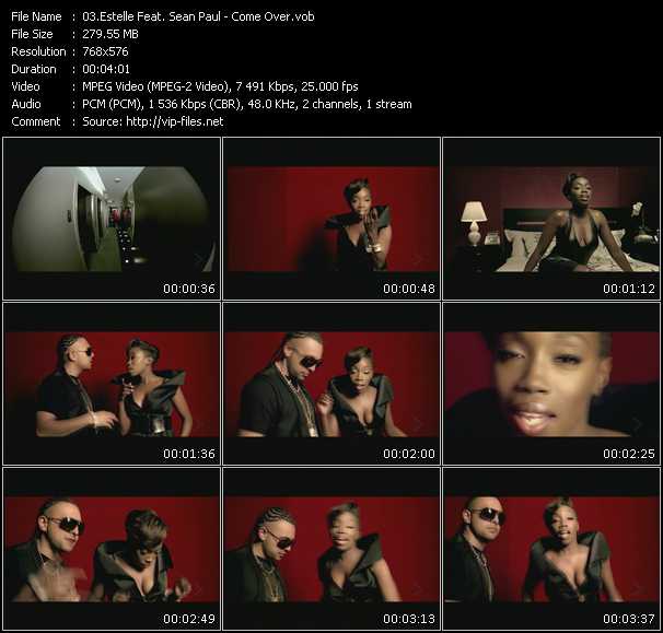 Estelle Feat. Sean Paul video ”Come Over” from dvd ”MixMash Urban December 2008”
