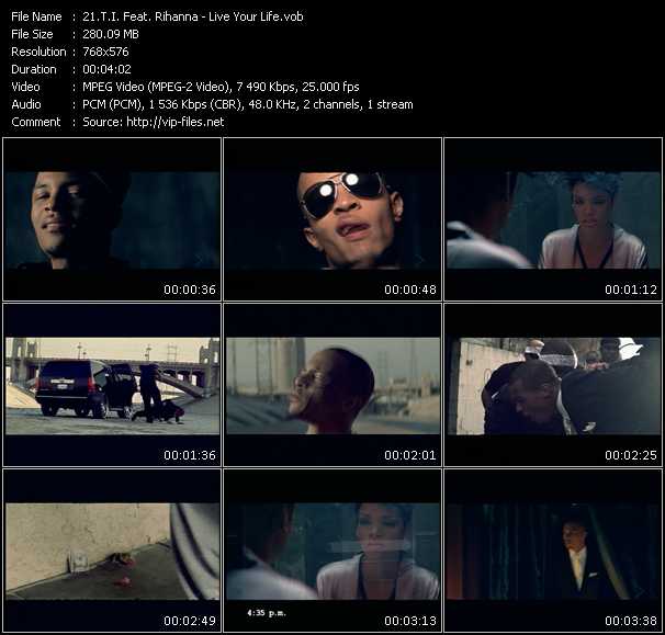 T.I. Feat. Rihanna video ”Live Your Life” from dvd ”MixMash Urban December 2008”