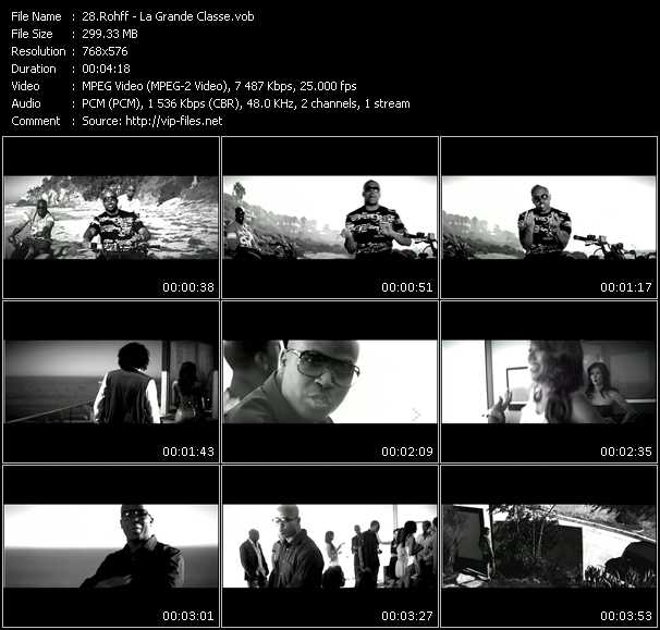 Rohff video ”La Grande Classe” from dvd ”MixMash Urban December 2008”