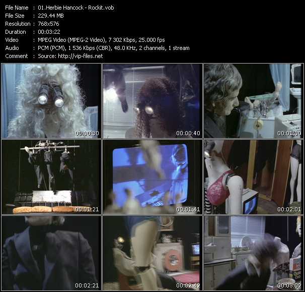 Herbie Hancock video ”Rockit” from dvd ”MixMash Urban Classics Vol.1”