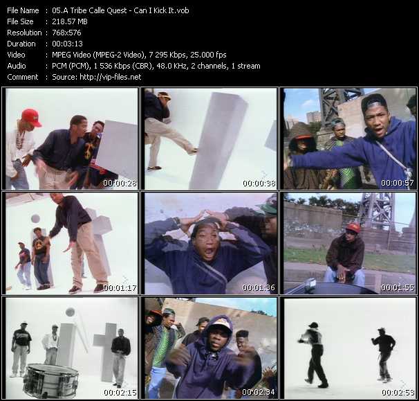 A Tribe Called Quest video ”Can I Kick It?” from dvd ”MixMash Urban Classics Vol.1”