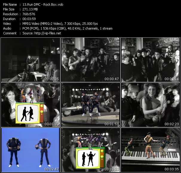 Run DMC video ”Rock Box” from dvd ”MixMash Urban Classics Vol.1”