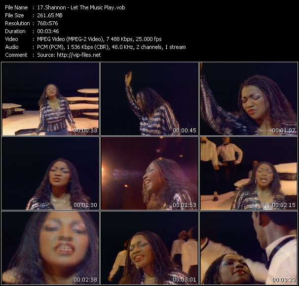 Shannon video ”Let The Music Play” from dvd ”MixMash Urban Classics Vol.1”