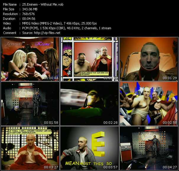 Eminem video ”Without Me” from dvd ”MixMash Urban Classics Vol.1”