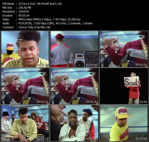 De La Soul video ”Me Myself And I” from dvd ”MixMash Urban Classics Vol.2”