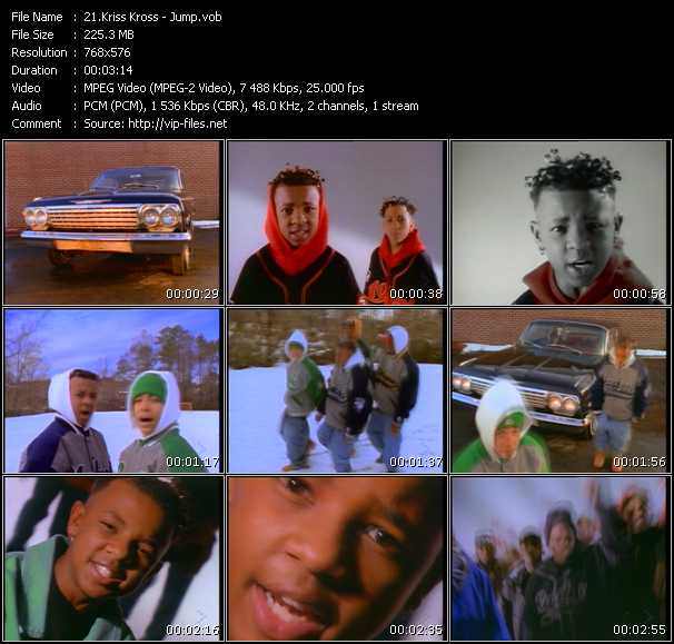 Kris Kross video ”Jump” from dvd ”MixMash Urban Classics Vol.2”