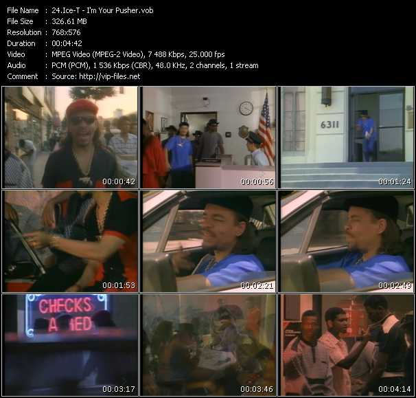 Ice-T video ”I'm Your Pusher” from dvd ”MixMash Urban Classics Vol.2”