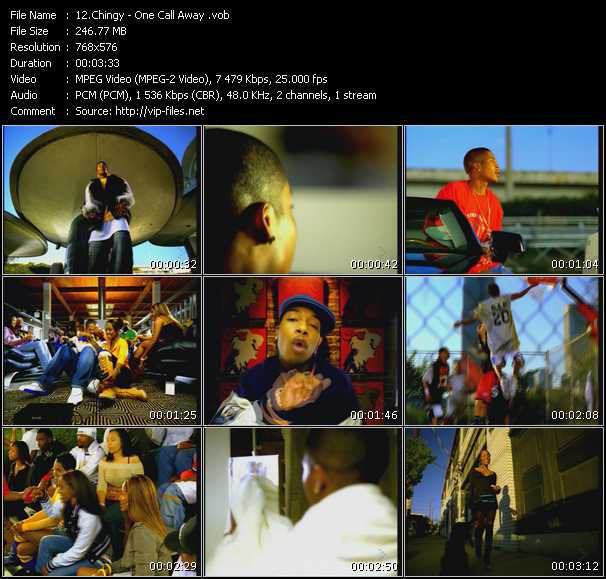 Chingy video ”One Call Away” from dvd ”MixMash Urban Mash Vol.1”