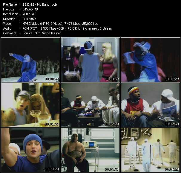 D12 video ”My Band” from dvd ”MixMash Urban Mash Vol.1”