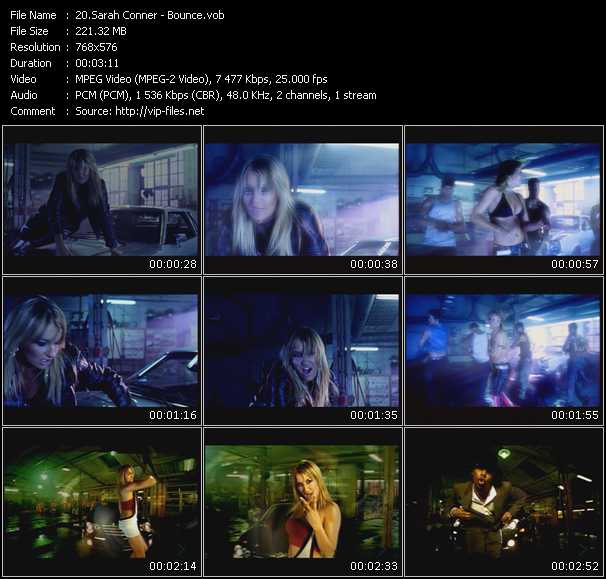 Sarah Connor video ”Bounce” from dvd ”MixMash Urban Mash Vol.1”