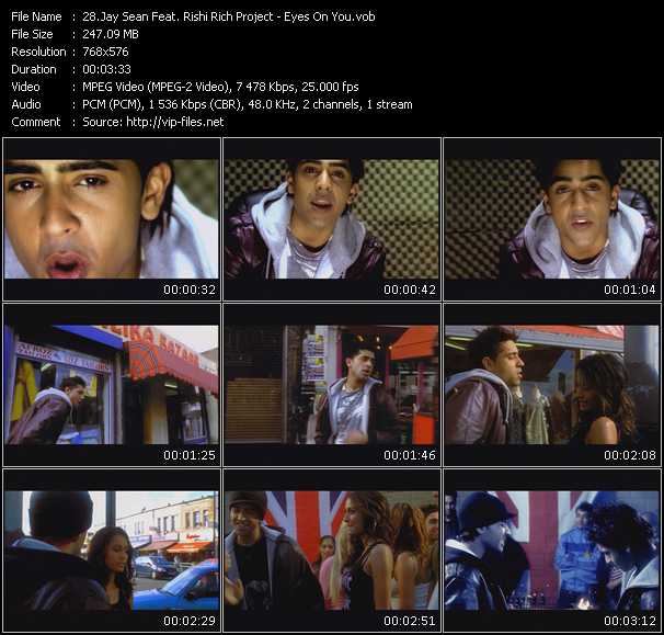 Jay Sean Feat. Rishi Rich Project video ”Eyes On You” from dvd ”MixMash Urban Mash Vol.1”