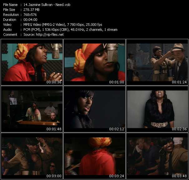 Jazmine Sullivan video ”Need” from dvd ”MixMash Urban September 2008”