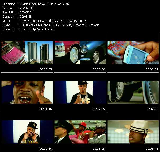Plies Feat. Ne-Yo video ”Bust It Baby” from dvd ”MixMash Urban September 2008”