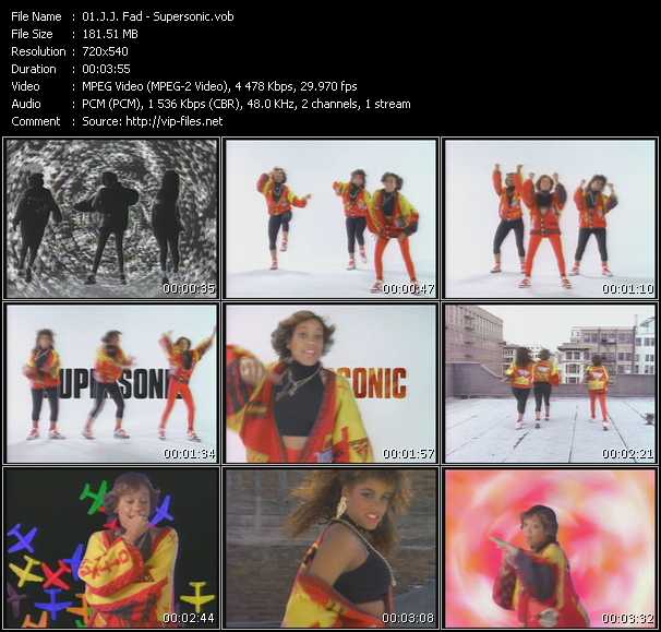 J.J. Fad video ”Supersonic” from dvd ”Old Skool Vol.1”