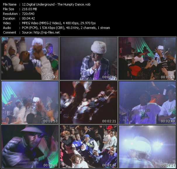 Digital Underground video ”The Humpty Dance” from dvd ”Old Skool Vol.1”