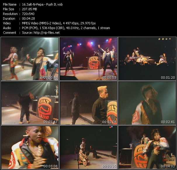 Salt-N-Pepa video ”Push It” from dvd ”Old Skool Vol.1”