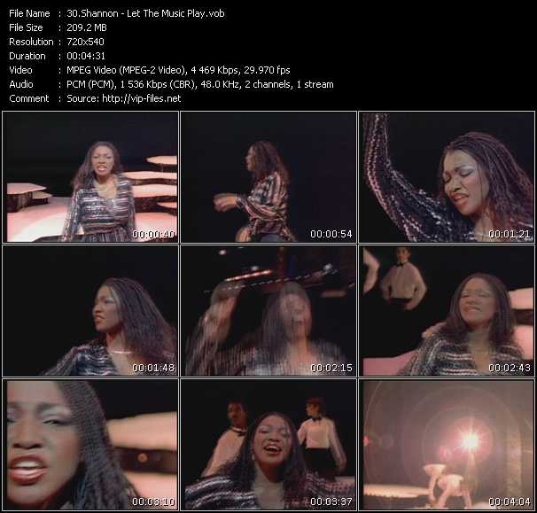 Shannon video ”Let The Music Play” from dvd ”Old Skool Vol.1”