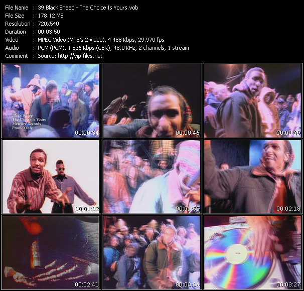 Black Sheep video ”The Choice Is Yours” from dvd ”Old Skool Vol.1”